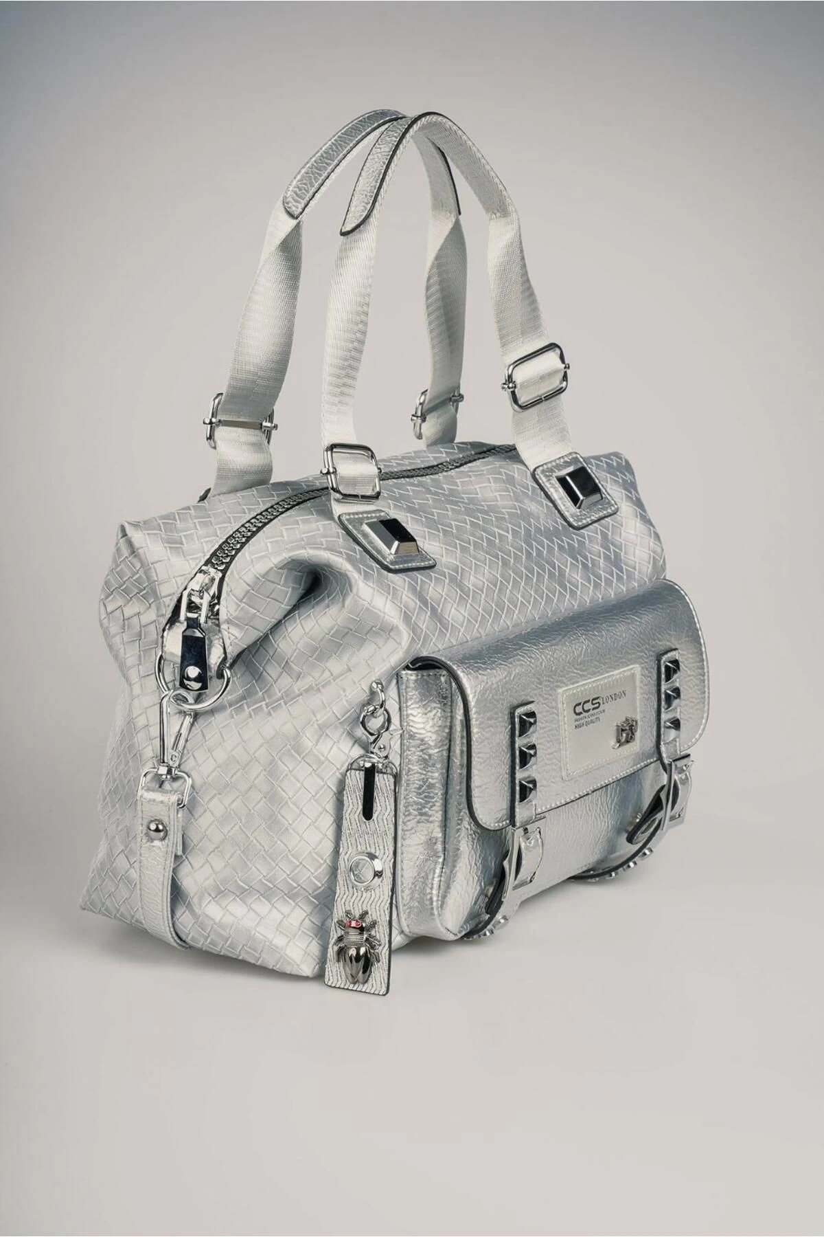 Wawin Gri Cilt Omuz Çantası