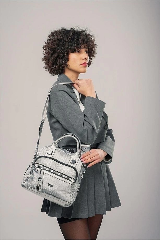 Weta Gri Cilt Kol Ve Omuz Çantası