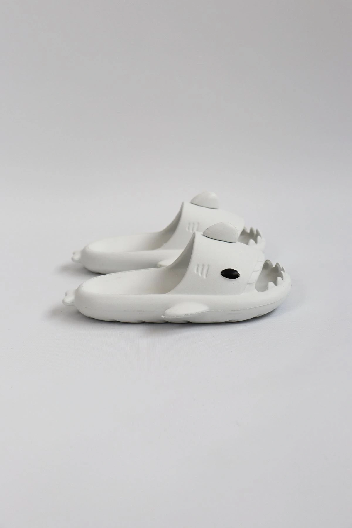 WG500 Köpekbalığı Beyaz Unisex Tam Ortopedik Terlik Shark Slides Cocuk
