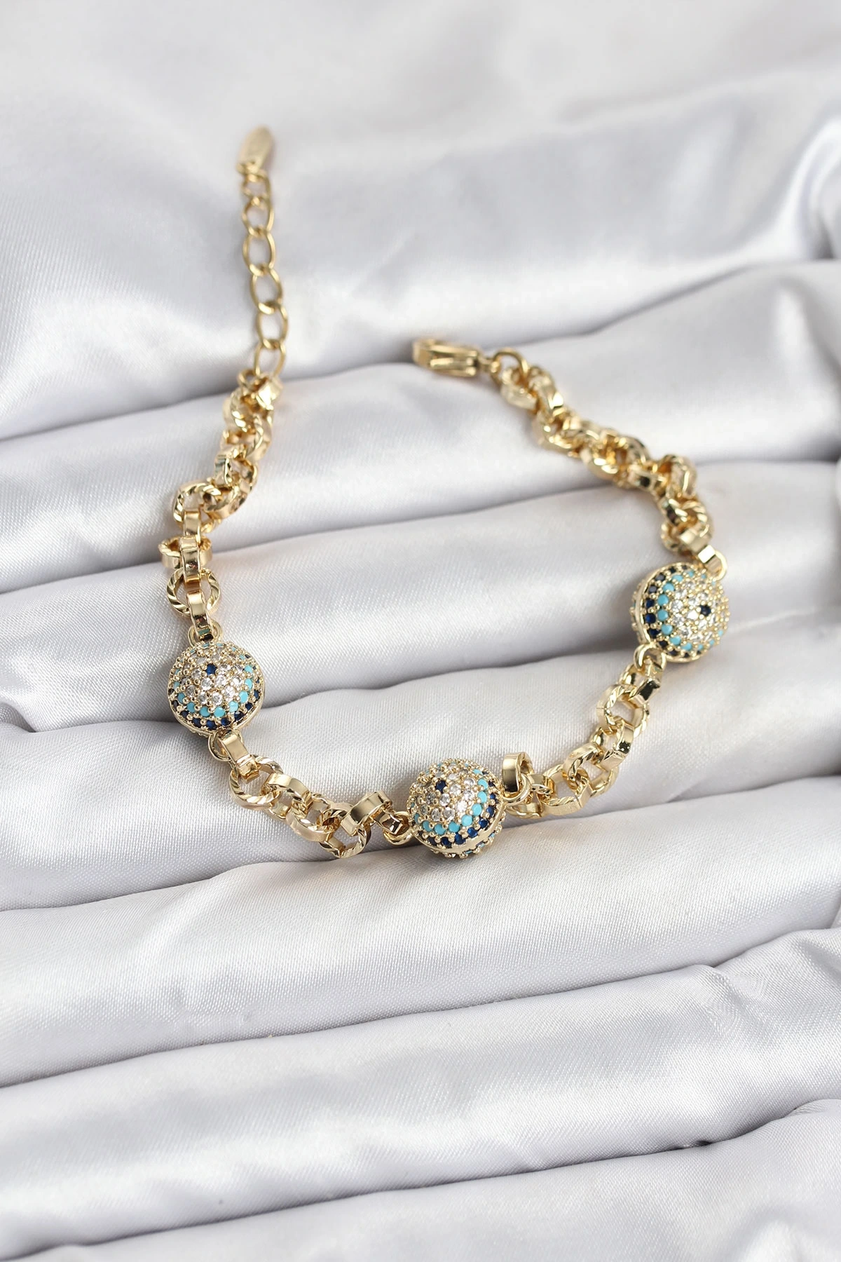 Xuping VIP Nazarlı Gold Renk Bileklik