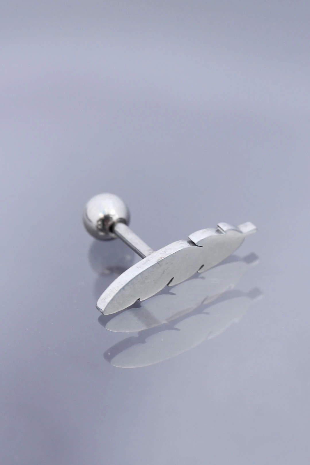 Yaprak Model 316L Cerrahi Çelik Piercing