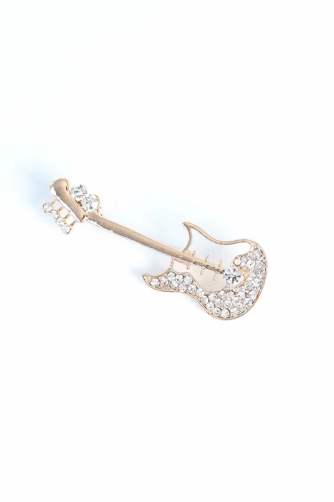Zirkon Taşlı Metal Broş