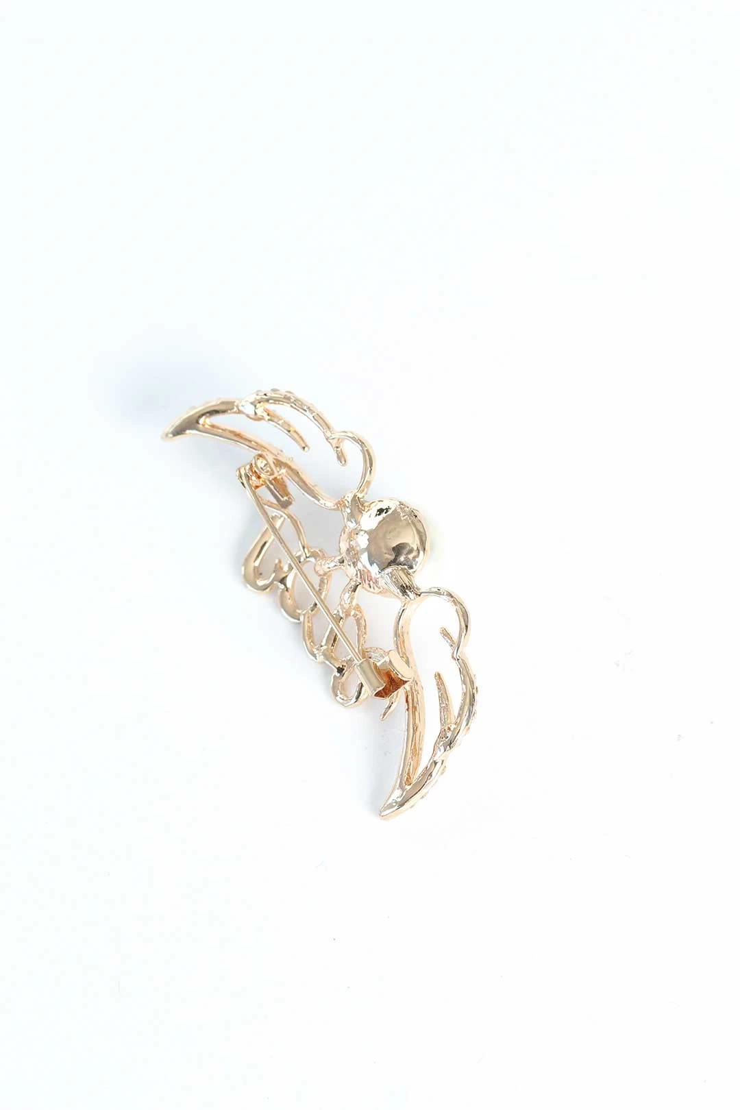 Zirkon Taşlı Metal Broş