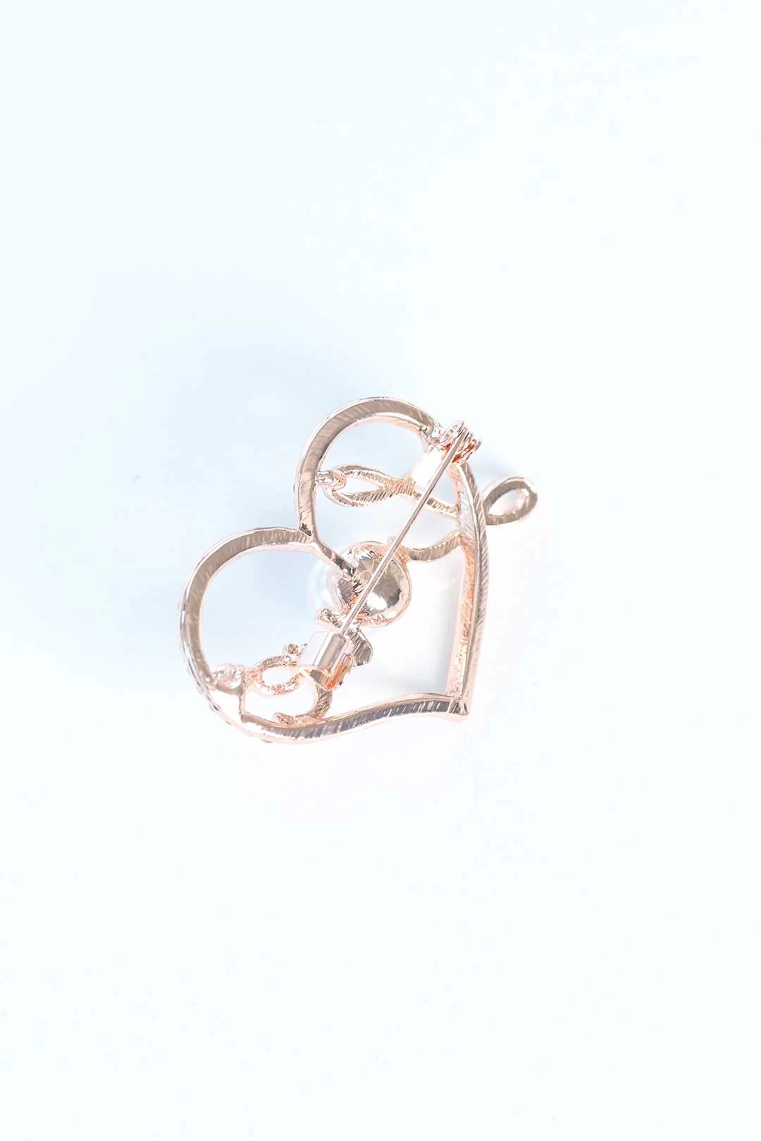 Zirkon Taşlı Metal Broş