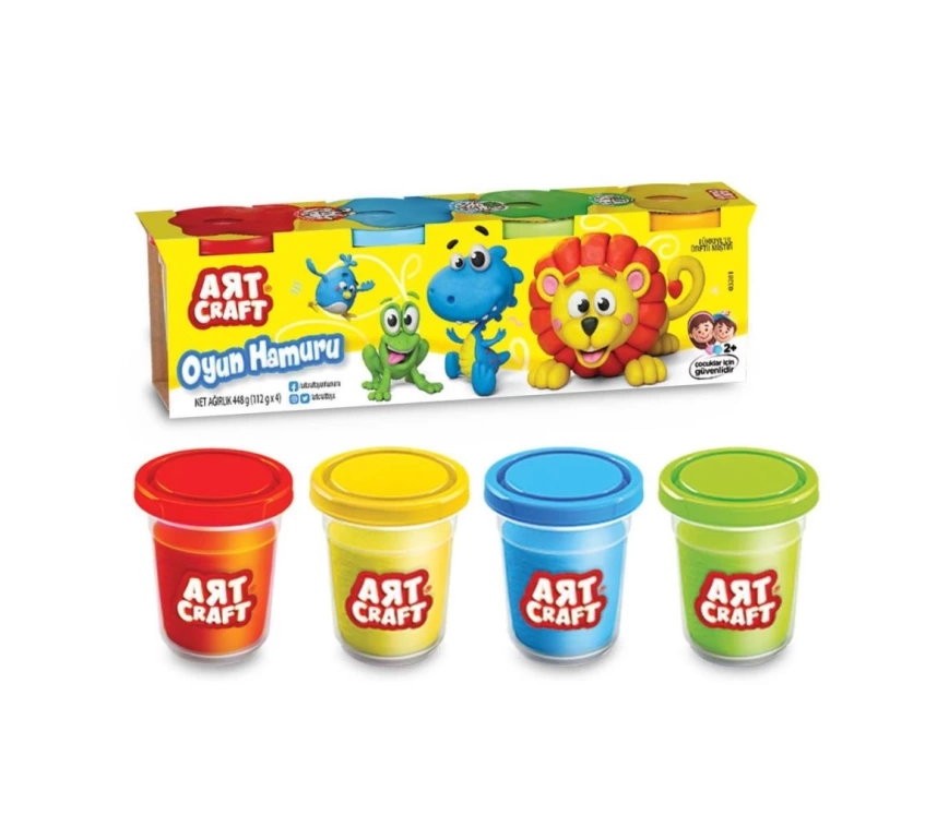 03281 Art Craft 4lü OYUN HAMURU / 488 gr