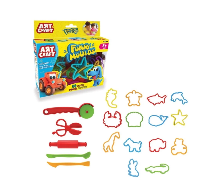 03299 Art Craft 19 parça EĞLENCELİ KALIPLAR