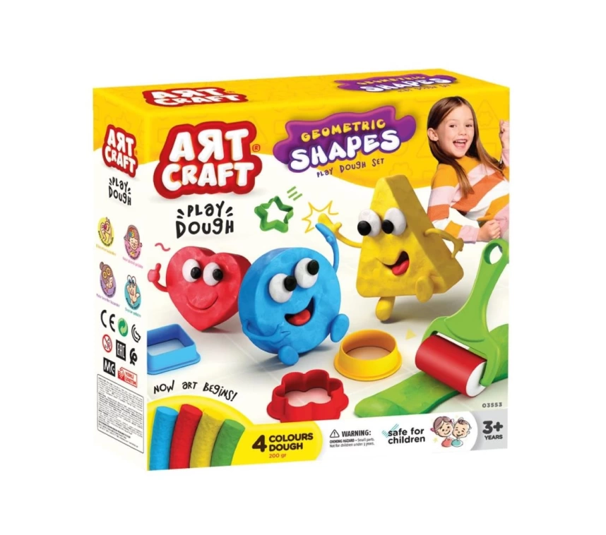 03682 Art Craft Geometrik Şekiller Hamur Set 200 gr