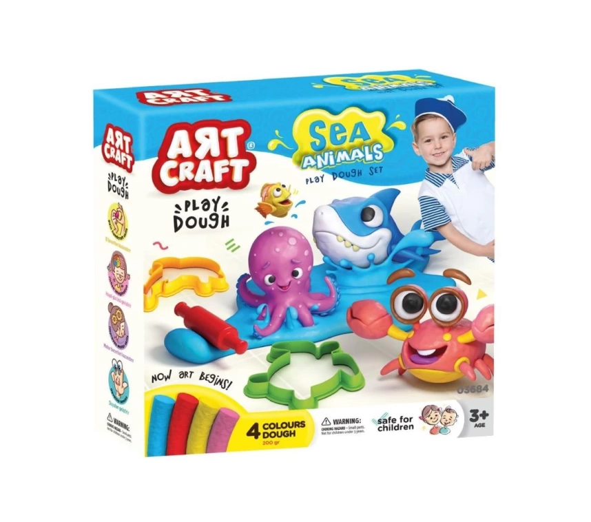 03684 Art Craft Deniz Hayvanları Hamur Set 200 gr