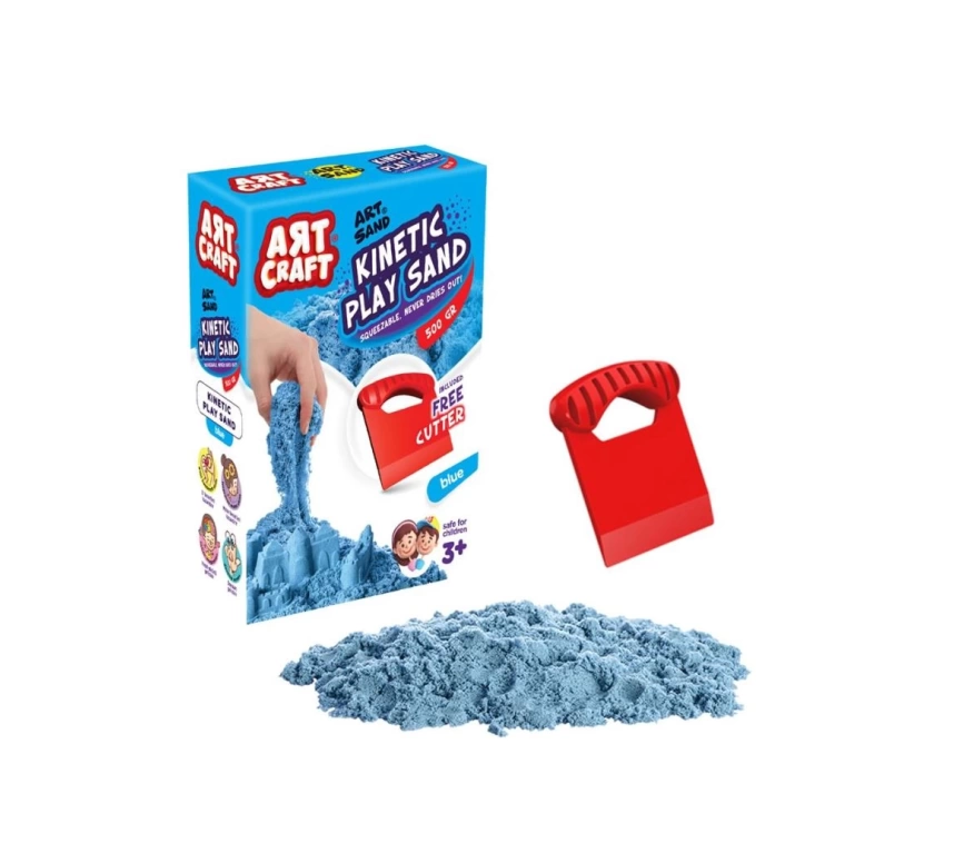 03686 Aksesuarlı Mavi Kinetik Oyun Kumu 500 gr