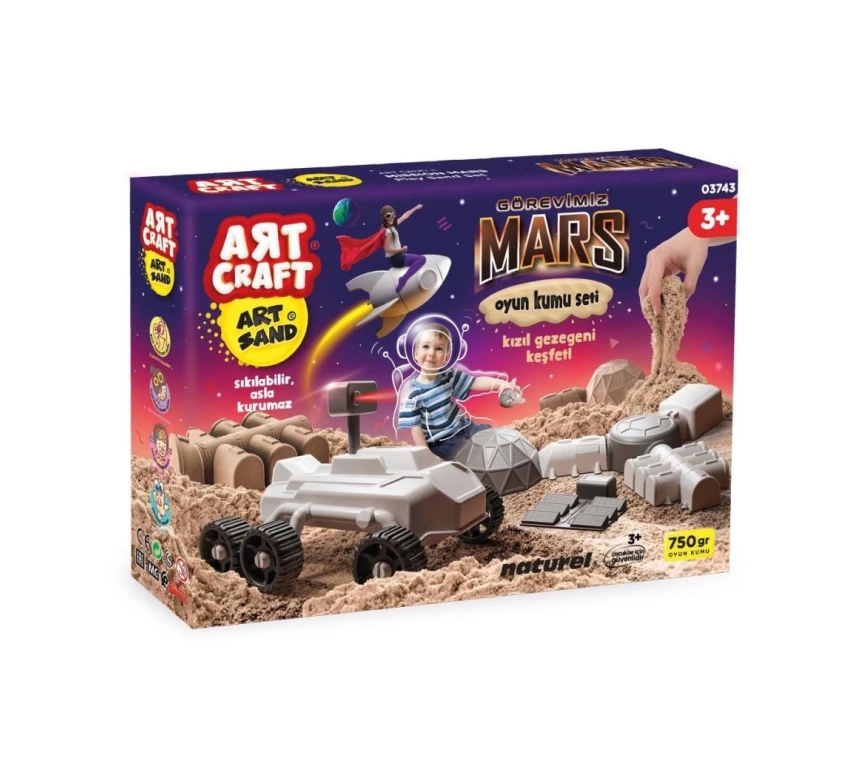 03743 ARTCRAFT GÖREVİMİZ MARS OYUN KUM SET 750 GR