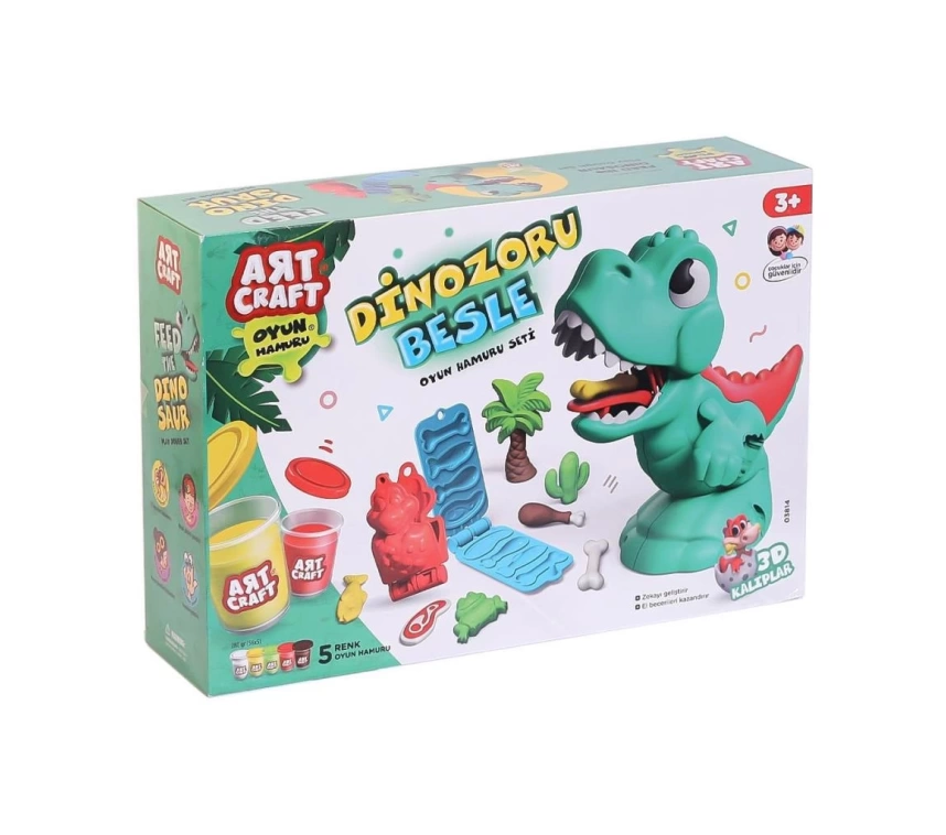 03814 Dinozoru Besle Oyun Hamur Seti 280 Gr