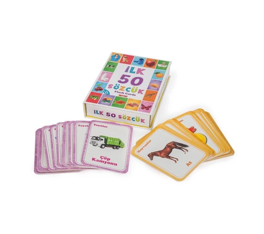 1161  Flash Cards  İlk 50 Sözcük -DıyToy