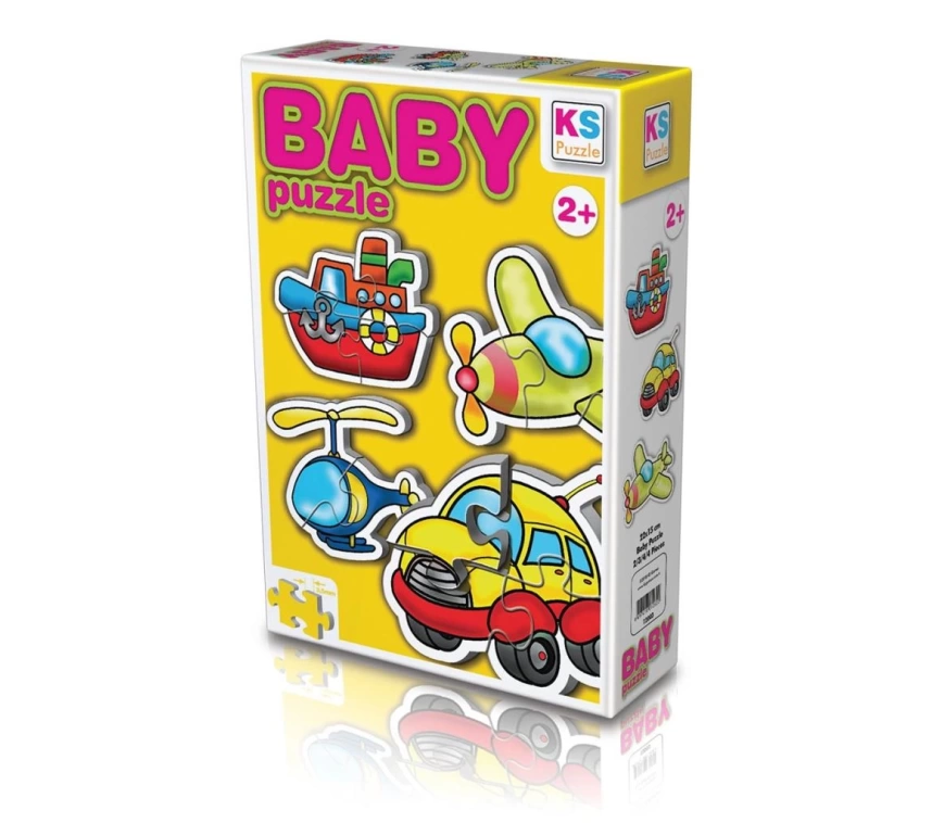 12003 KS Baby Puzzle - Ulaşım Araçları / 15 Parça Puzzle / +2 yaş