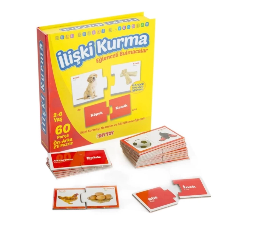 1437 DıyToy, Eğlenceli Bulmacalar - İlişki Kurma / 2-6 yaş