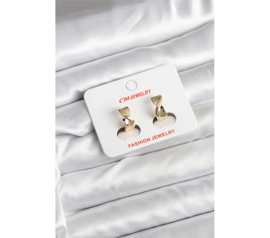 14K Gold Renk Kaplama CM Kadın Küpe