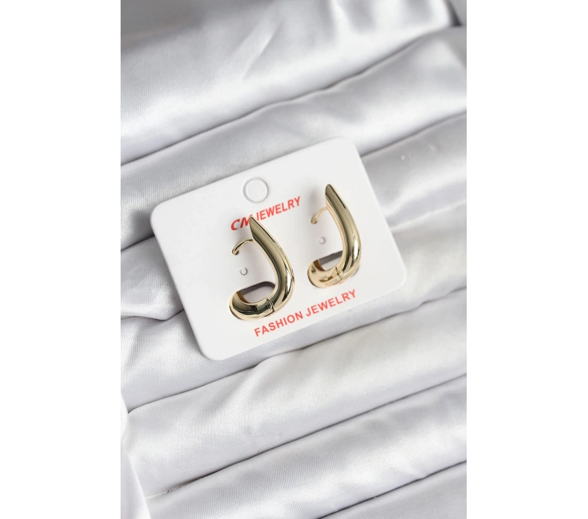 14K Gold Renk Kaplama CM Kadın Küpe