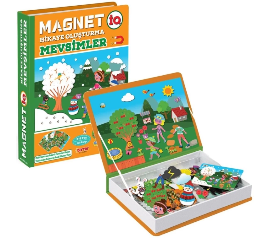 1505 DıyToy, Magnet Hikaye Oluşturma - Mevsimler / +3 yaş