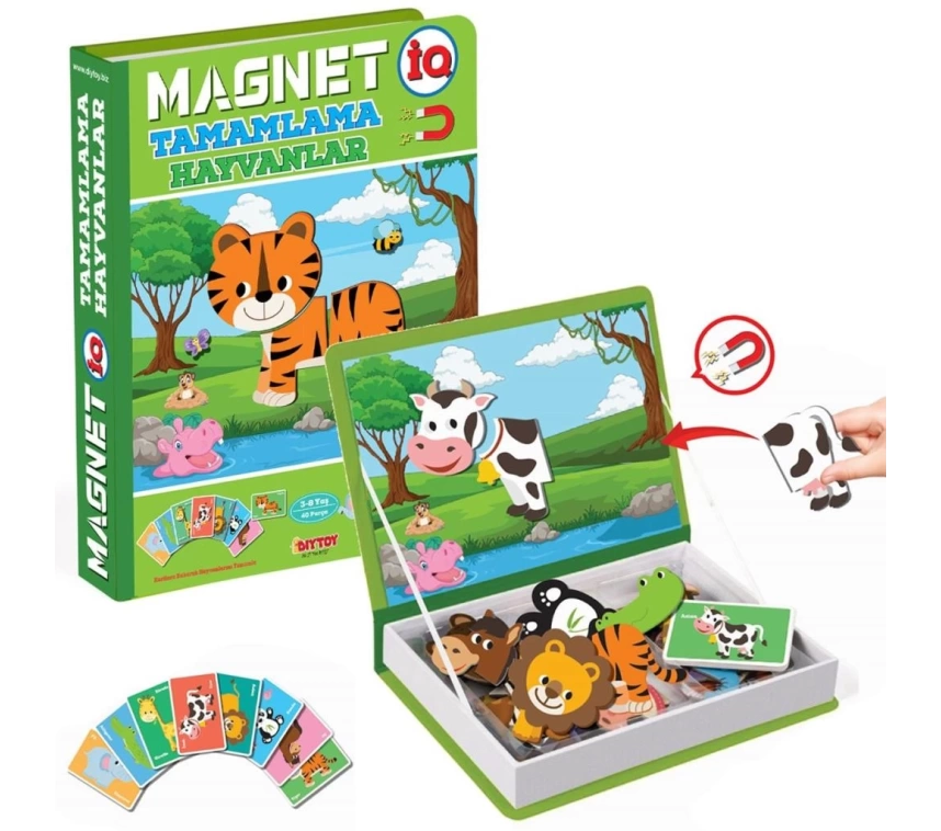 1512 DıyToy, Magnet Tamamlama - Hayvanlar/ +3 yaş