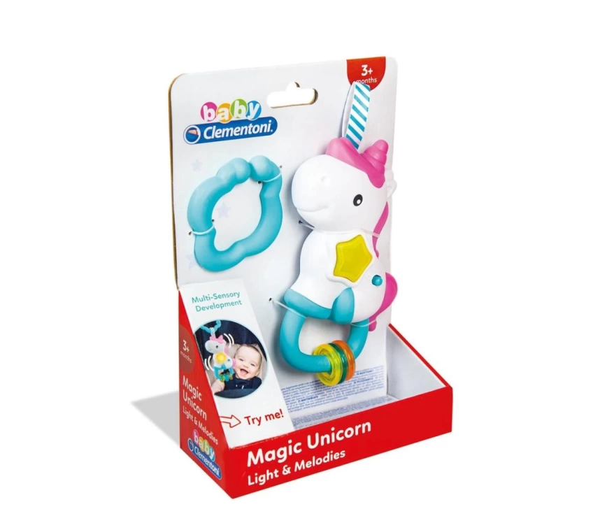 17333 Baby Clementoni - İnteraktif Unicorn Oyuncak +6 ay