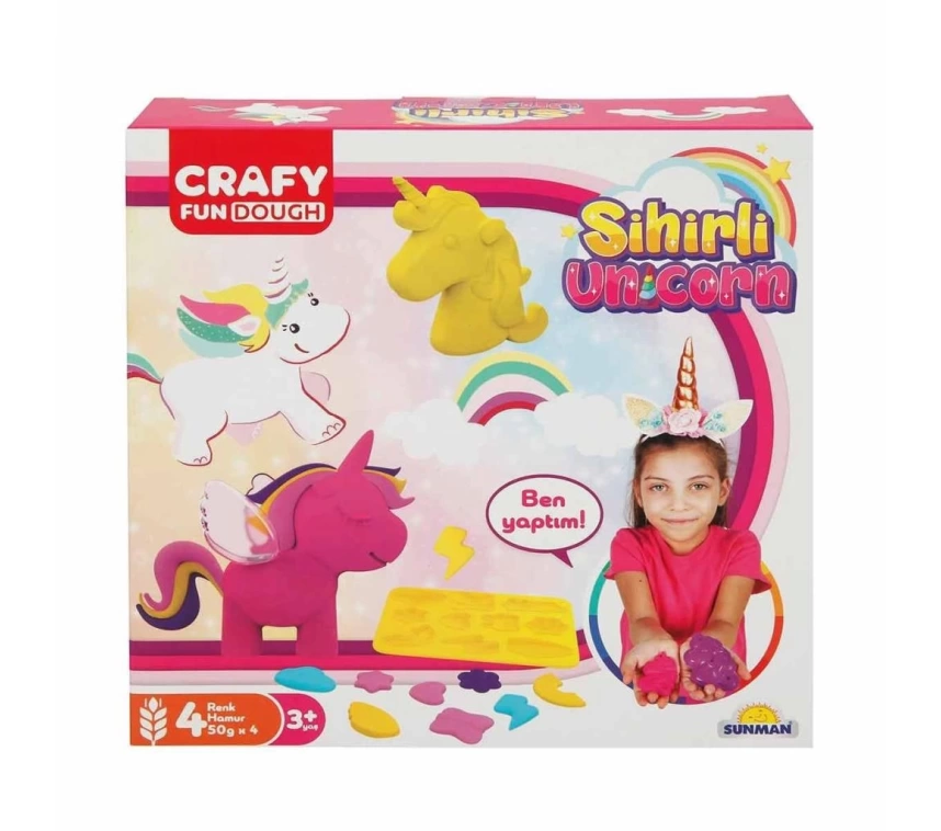 2090 Crafy Sihirli Unicorn Oyun Hamuru Seti -Sunman