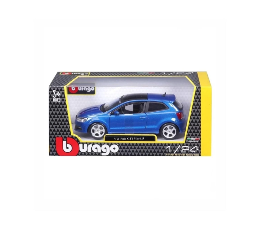 21059 Burago 1:24 Volkswagen Polo GTI Mark 5 Model Araba