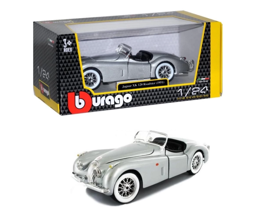 22018 1:24 Burago Jaguar Xk 120 Roadster