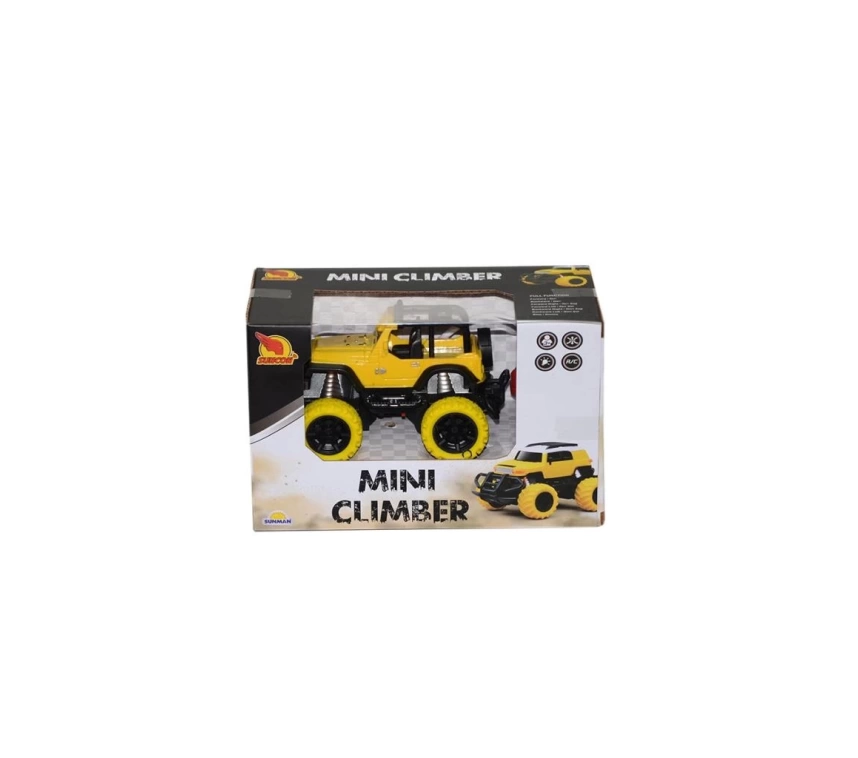 2719 1:43 Uzaktan Kumandalı Işıklı Mini Jeep 12 cm