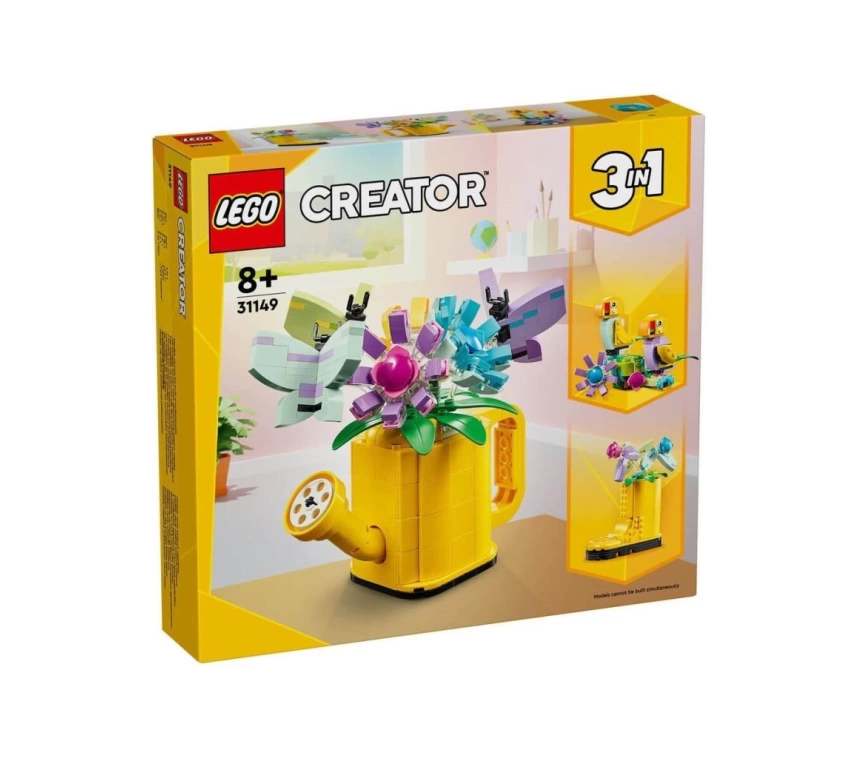 31149 LEGO® Creator 3’ü1 arada Sulama Kabında Çiçekler 420 parça +8 yaş