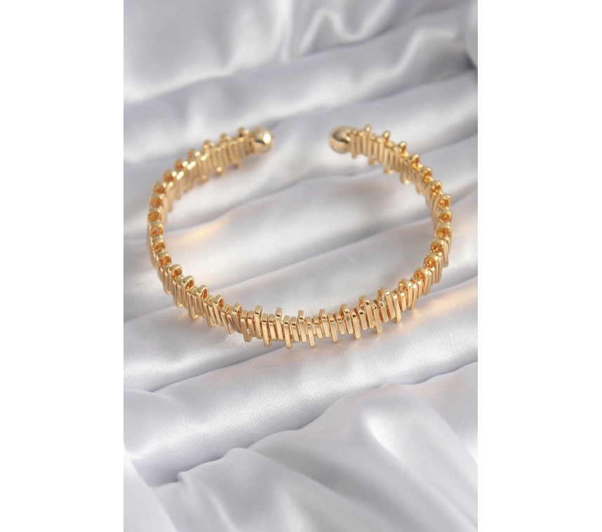 316L Çelik Gold Renk Dorika Model Kadın Bileklik