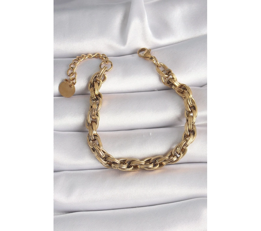 316L Çelik Gold Renk Kadın Bileklik