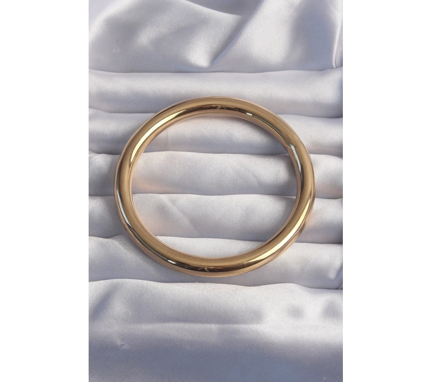 316L Çelik Gold Renk Kalın Bileklik