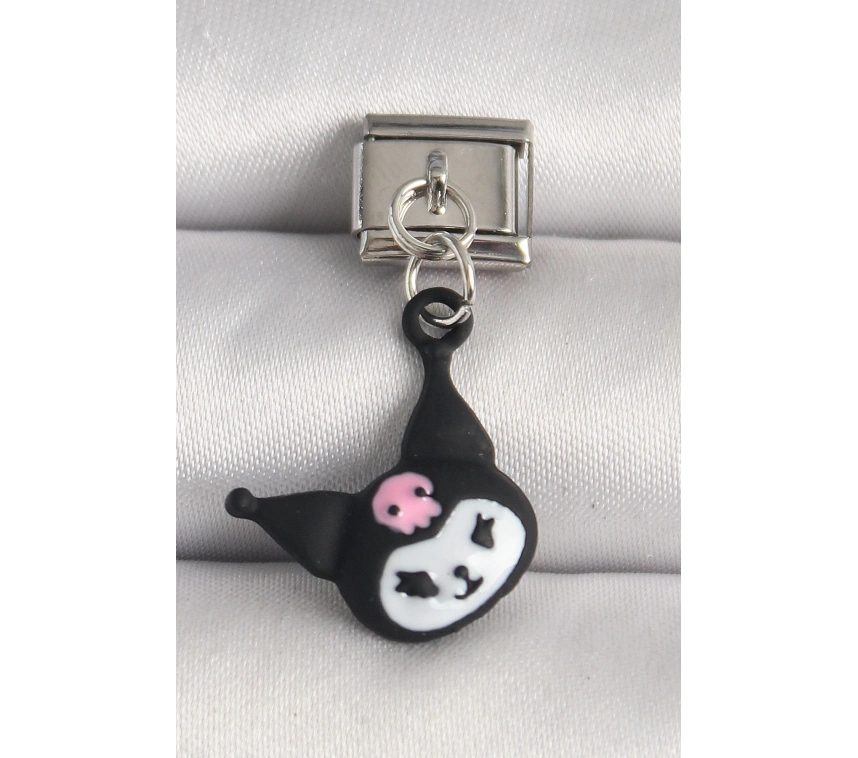 316L Çelik Gümüş Renk Kuromi Model Nomination Charm