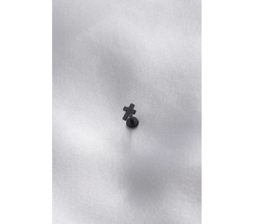 316L Cerrahi Çelik Siyah Renk Tragus Piercing