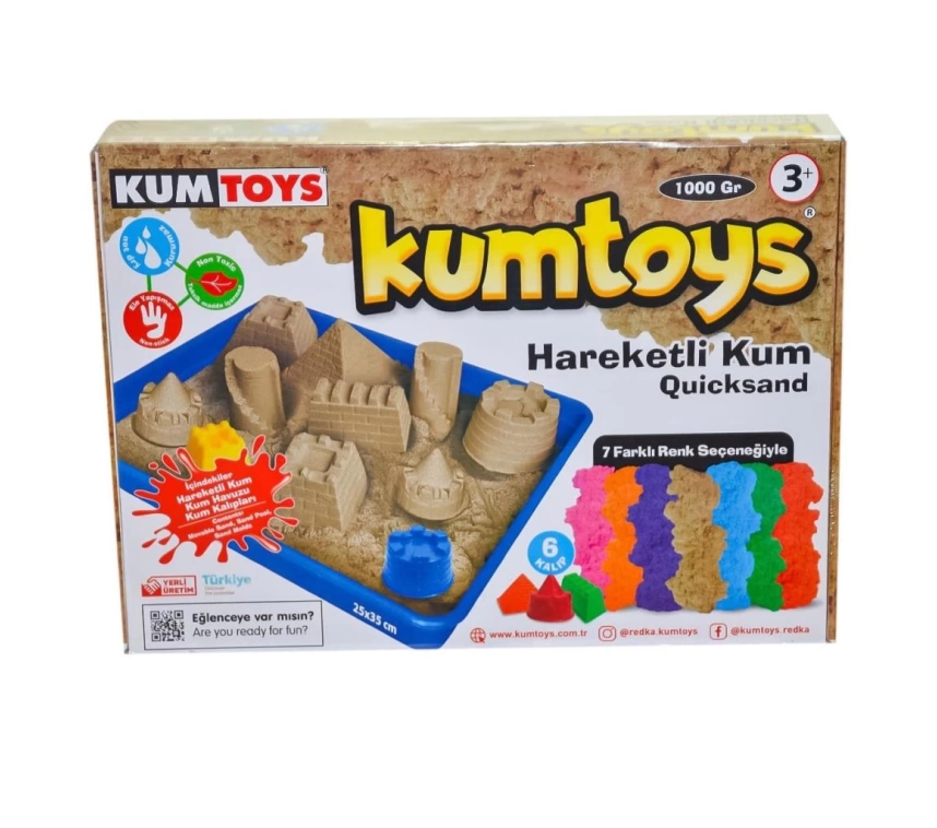 5329 Kumtoys, Hareketli Kum Seti 1000 gr / +3 yaş