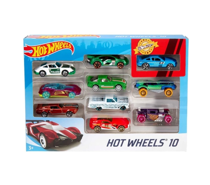 54886 Hot Wheels 10lu Araba Seti - Karışık Asorti  - Erkol Özel Kampanya Fiyatı