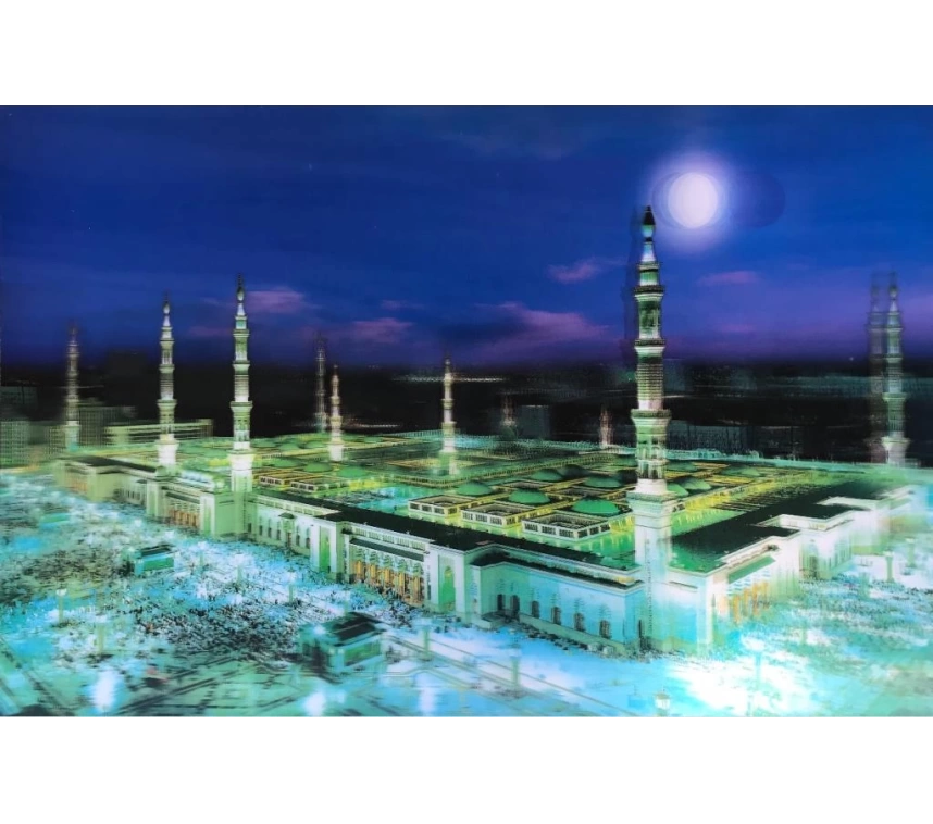 5D Elmas Boyama Ekstra Çözünürlüğe Sahip Medine Resmi Tablosu 40x60 cm