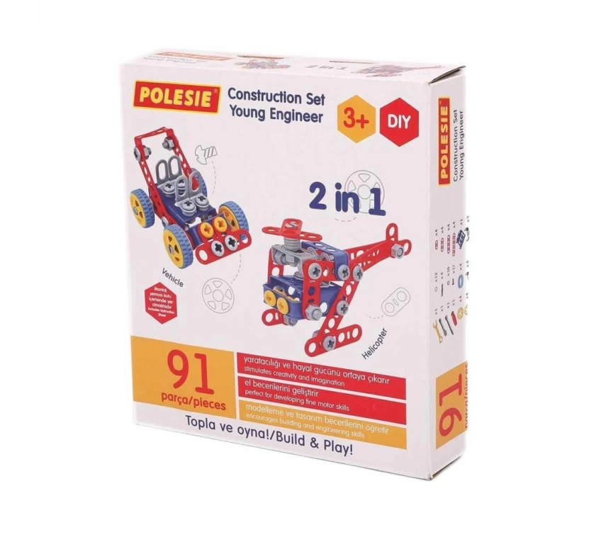 72986 Mucit 2si 1 Arada İnşa Seti 91 Parça -Polesie