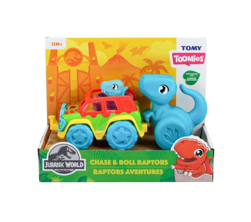 73251 Tomy - Jurassic World Dino ve Renkli Araç +12 ay