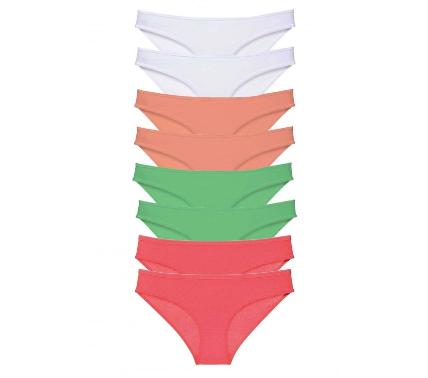 8 Adet Süper Eko Set Likralı Kadın Slip Külot 527