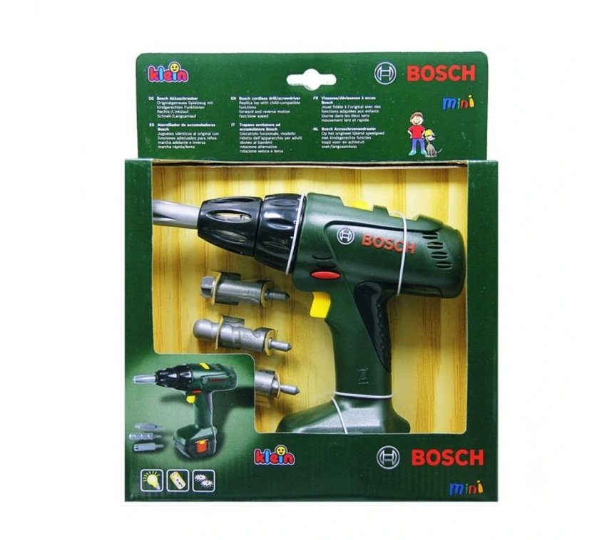 8402 Bosch Işıklı Oyuncak Matkap Seti