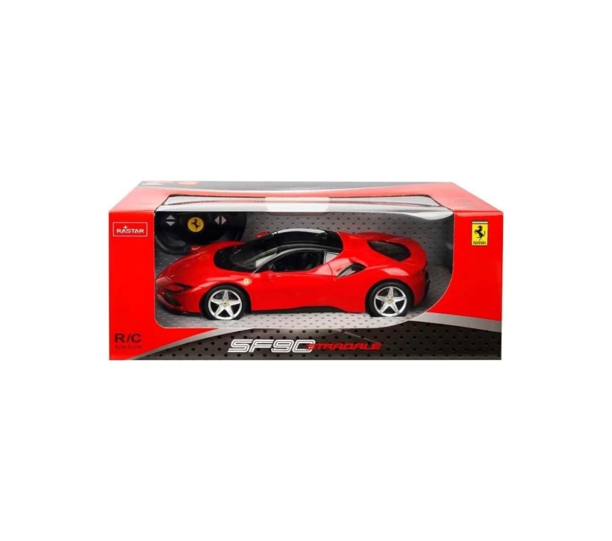 97300 1:14 Ferrari SF90 Stradale Işıklı Uzaktan Kumandalı Araba 34 cm -Sunman