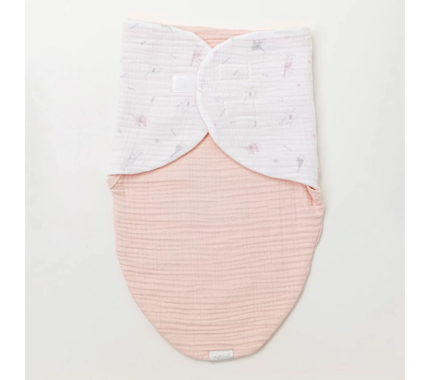 Ac25518 Love Family Müslin Bebe Kundak Salmon