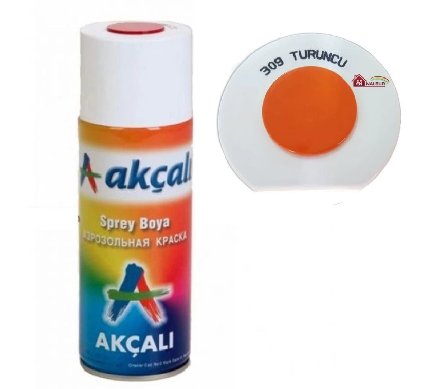 Akçalı Sprey Boya 400 ml 309 Turuncu