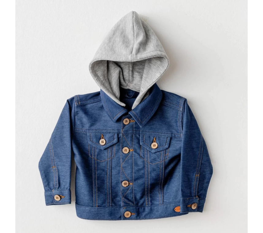 Andywawa Ac25936 Jacket Casual Bebek Ceket İndigo
