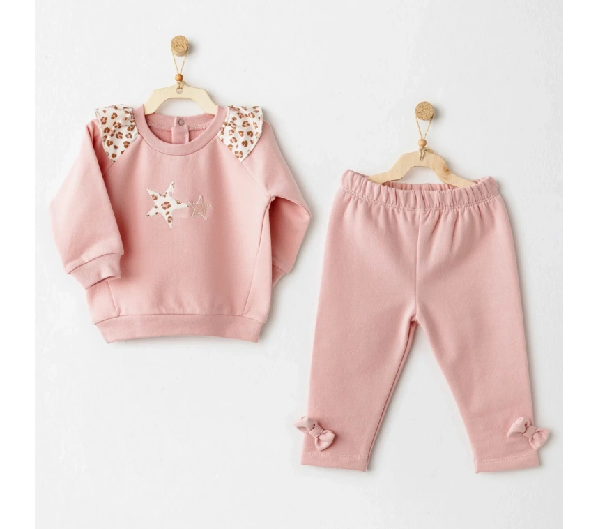 Andywawa Ac26235 Little Leopard 2li Takım Pink