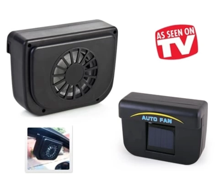 Auto Fan Güneş Enerjisiyle Çalışan Araç İçi Soğutucu