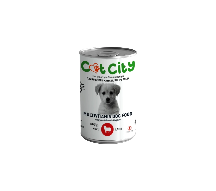Az Tahıllı Kuzu Etli Yavru Köpek Konserve Yaş Mama 400 gr