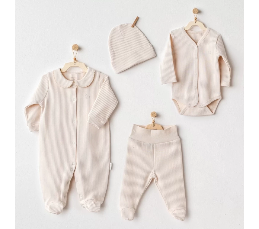 Bear Time 4lü Hastane Çıkışı Light Beige