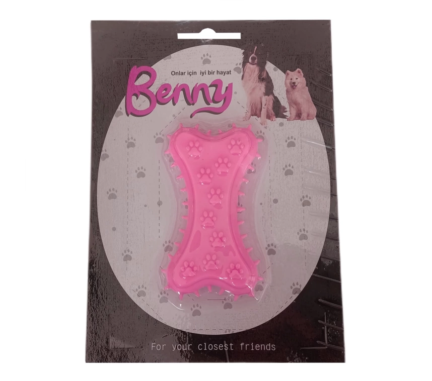 Benny Köpek Oyuncağı Kemik 5.5 x 10 cm Pembe