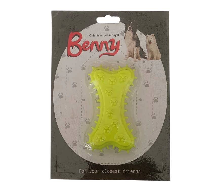 Benny Köpek Oyuncağı Kemik 5.5 x 10 cm Sarı